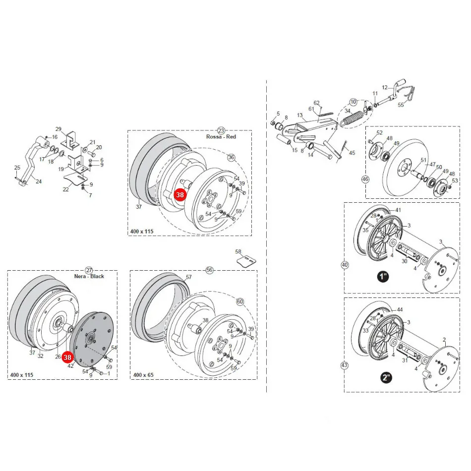 Maschio Gaspardo - F04100040R - Druckradlager