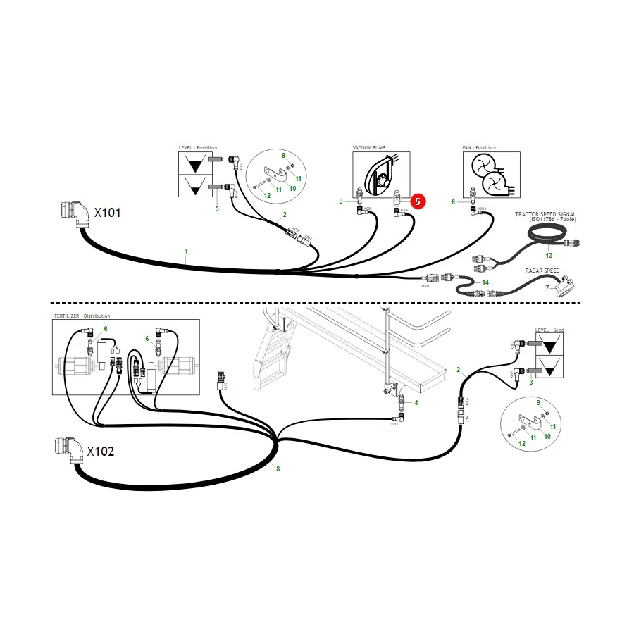 Maschio Gaspardo - F05011136R - Vakuumsensor