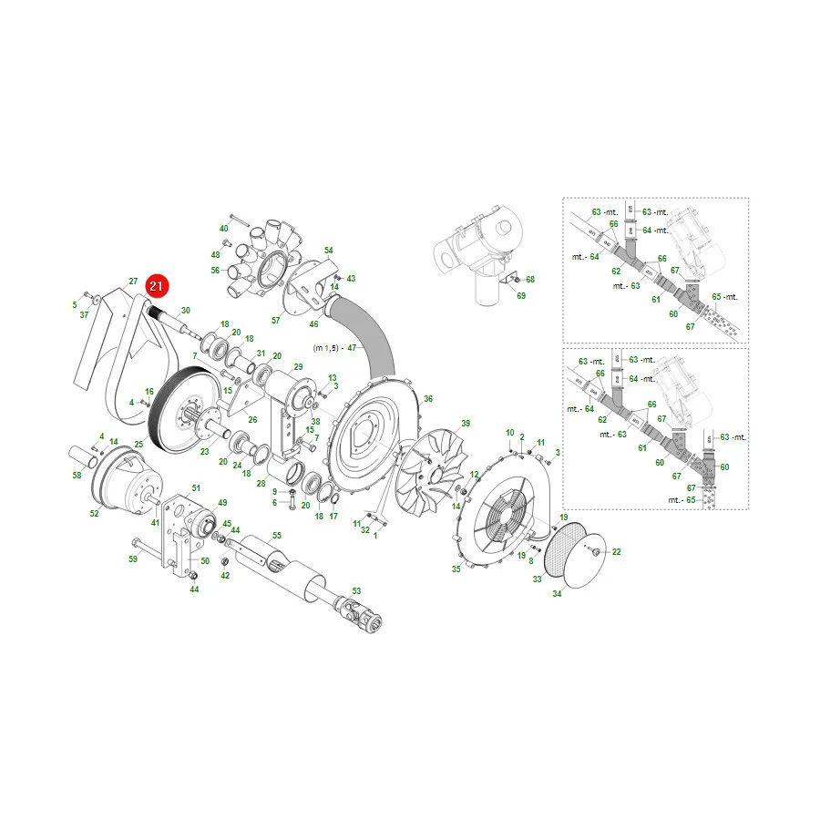 Maschio Gaspardo - F06010158R - Keilrippenriemen 1168