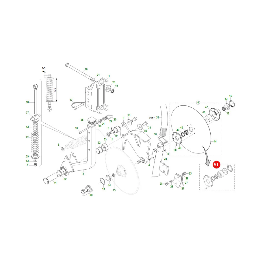 Maschio Gaspardo - G15226600R - Scheibensatz