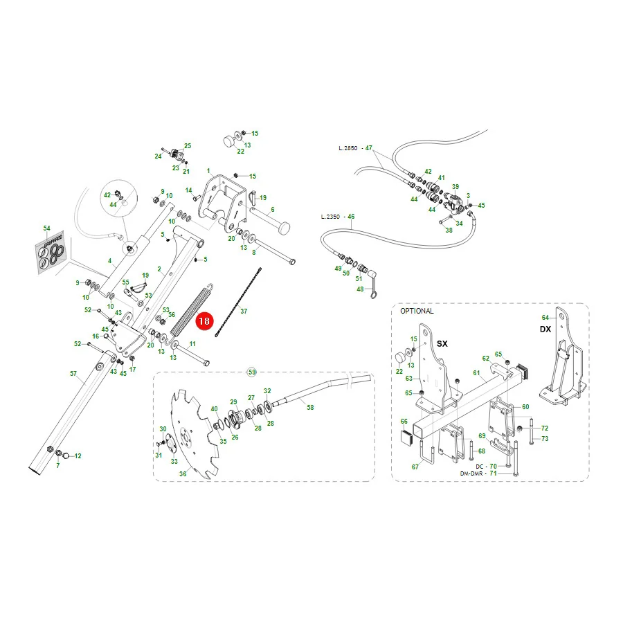 Maschio Gaspardo - G16214150R - Feder