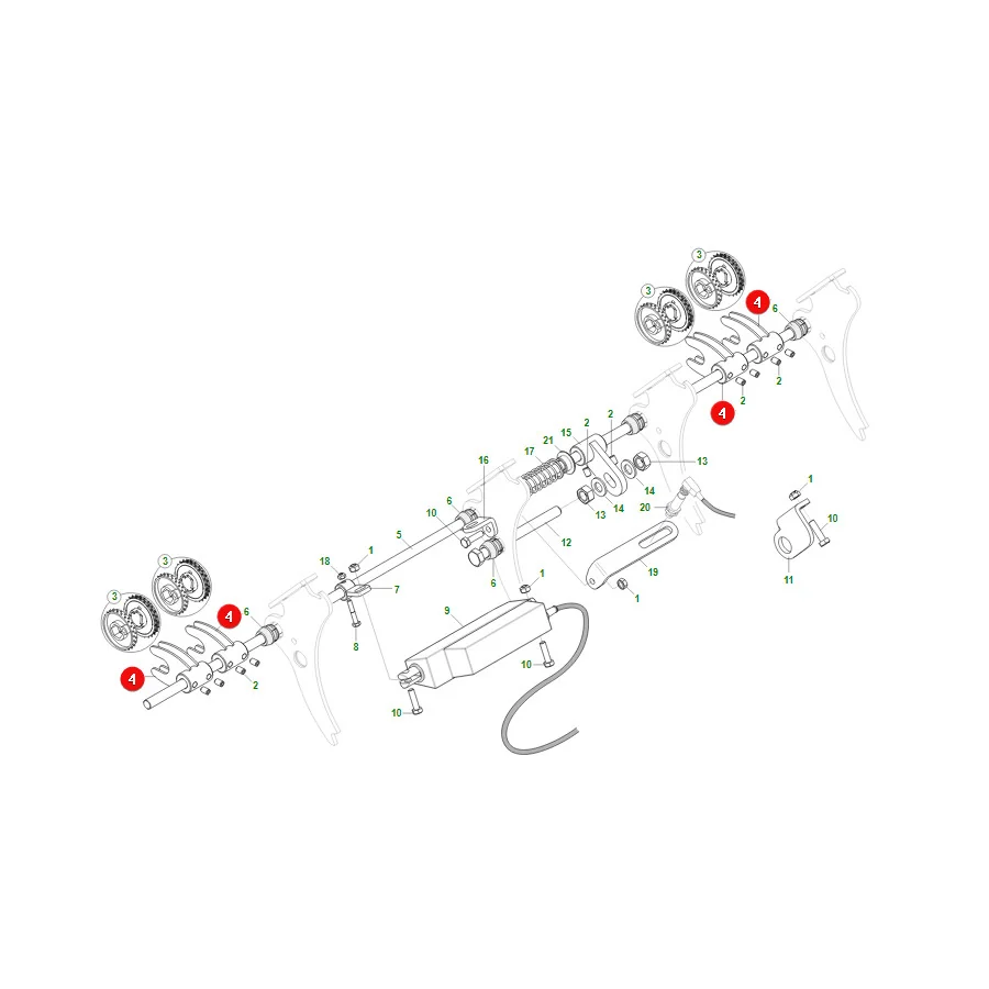 Maschio Gaspardo - G16320513R - Reihenmarkierungsmontage