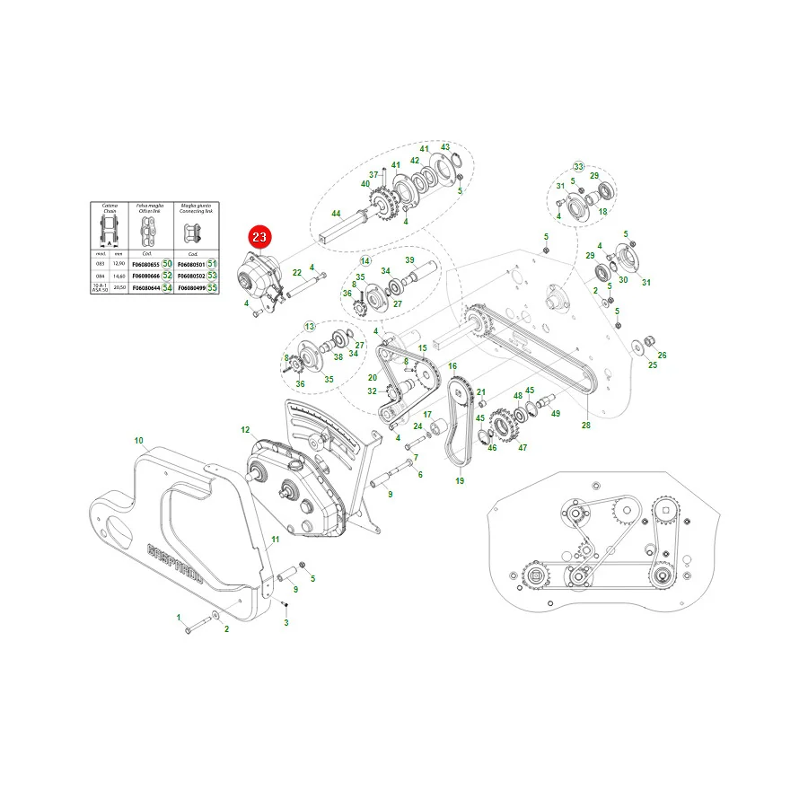 Maschio Gaspardo - G16620643R -  Winkelgetriebe