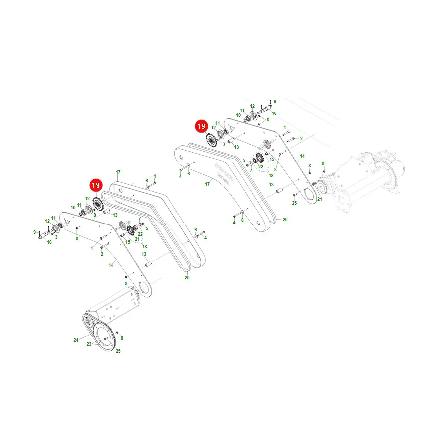 Maschio Gaspardo - G16631120R - Getriebe Z23