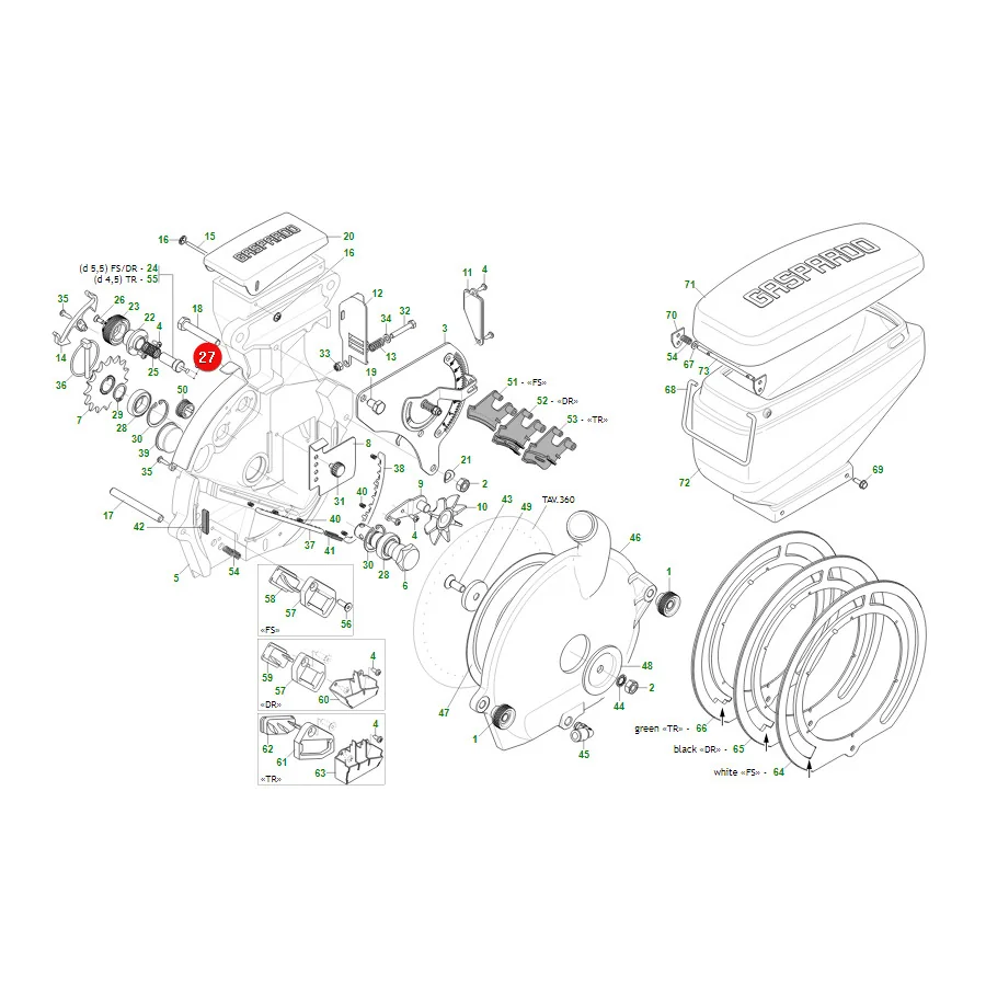 Maschio Gaspardo - G19203870R - Inspektionsabdeckung
