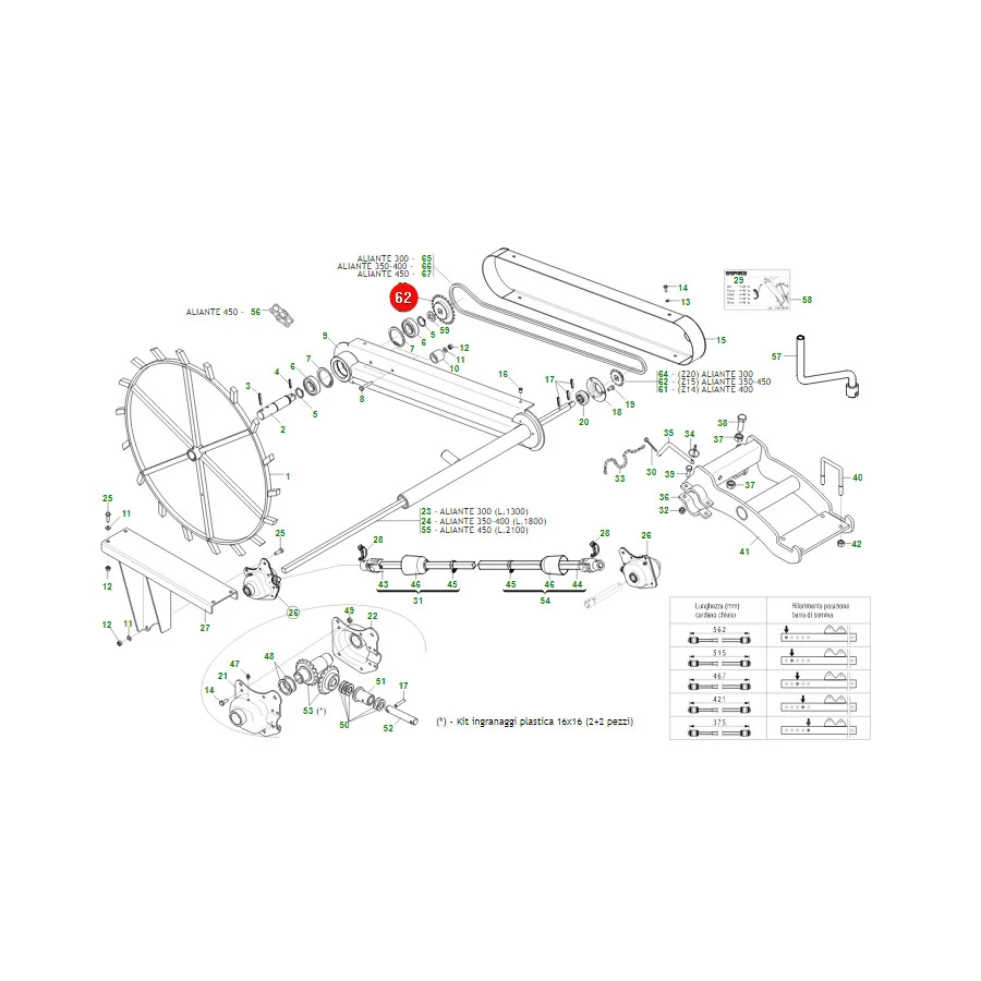 Maschio Gaspardo - G22250028R - Zahnrad Z15