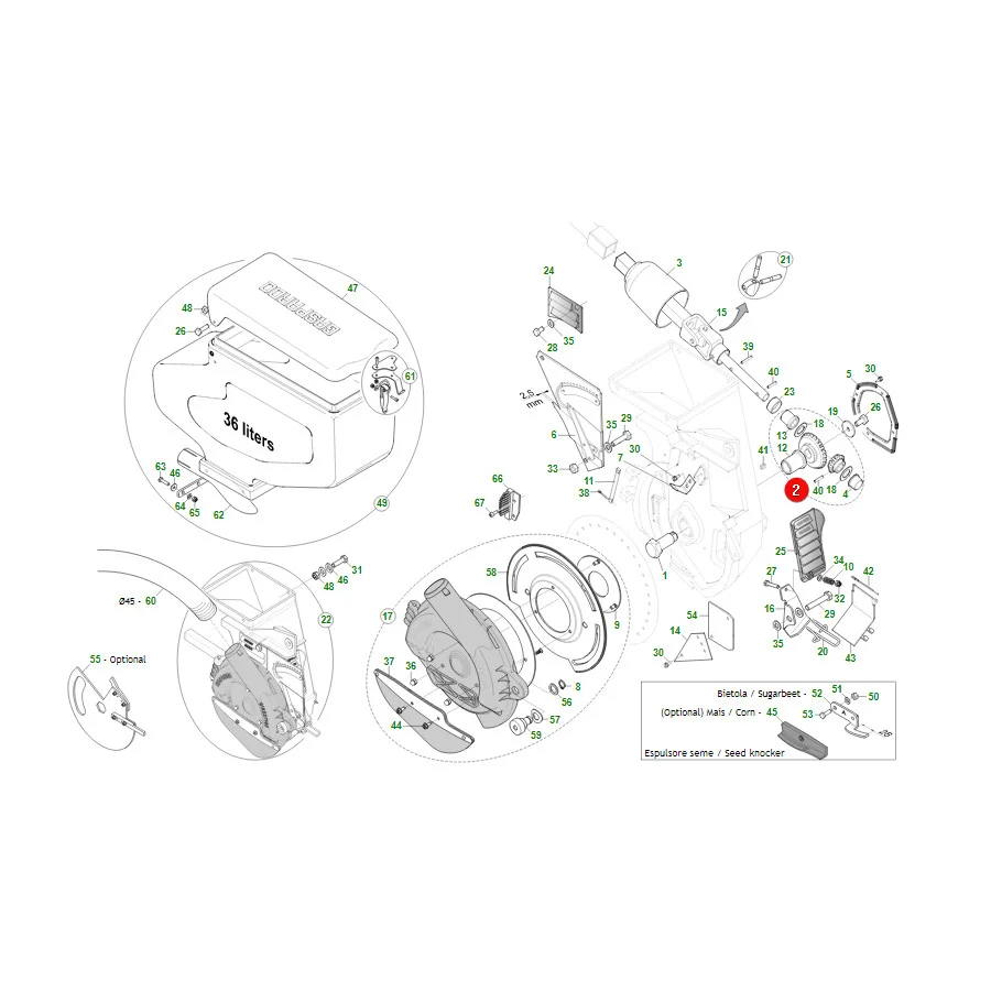 Maschio Gaspardo - G22270390R - Ersatzrad
