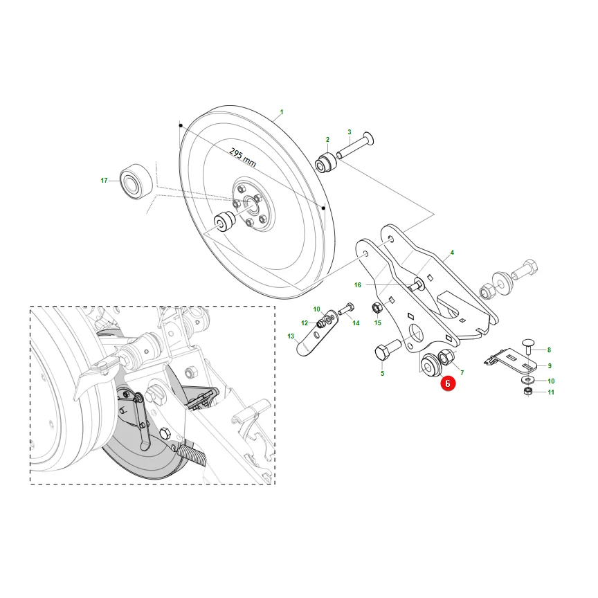 Maschio Gaspardo - G23440001R - Druckrolle