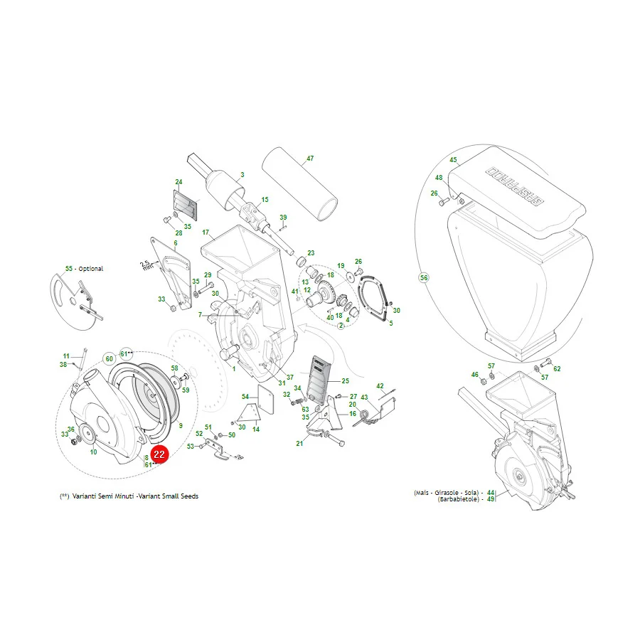 Maschio Gaspardo - G66248068R - Verteilerdichtung