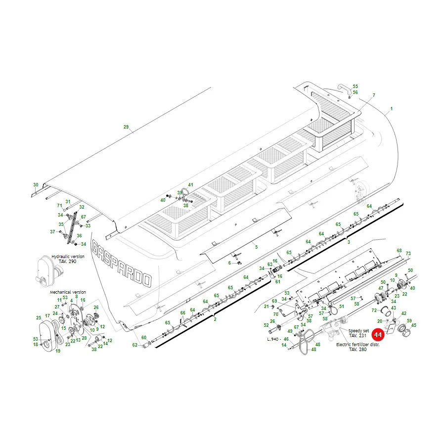 Maschio Gaspardo - G66248184R - Auslassverschluss