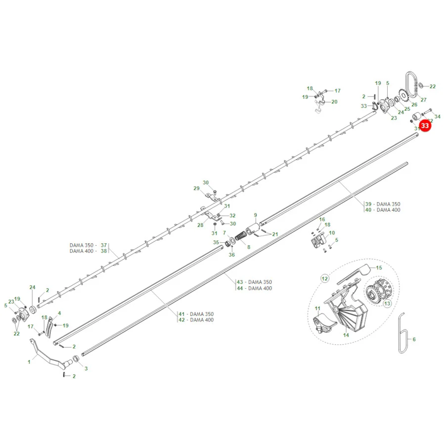 Maschio Gaspardo - G66248207R - Kettenspanner