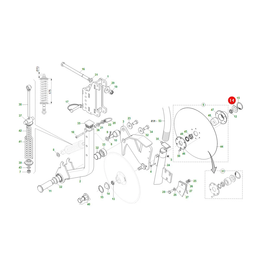 Maschio Gaspardo - G66248248R - Kunststoffkappe