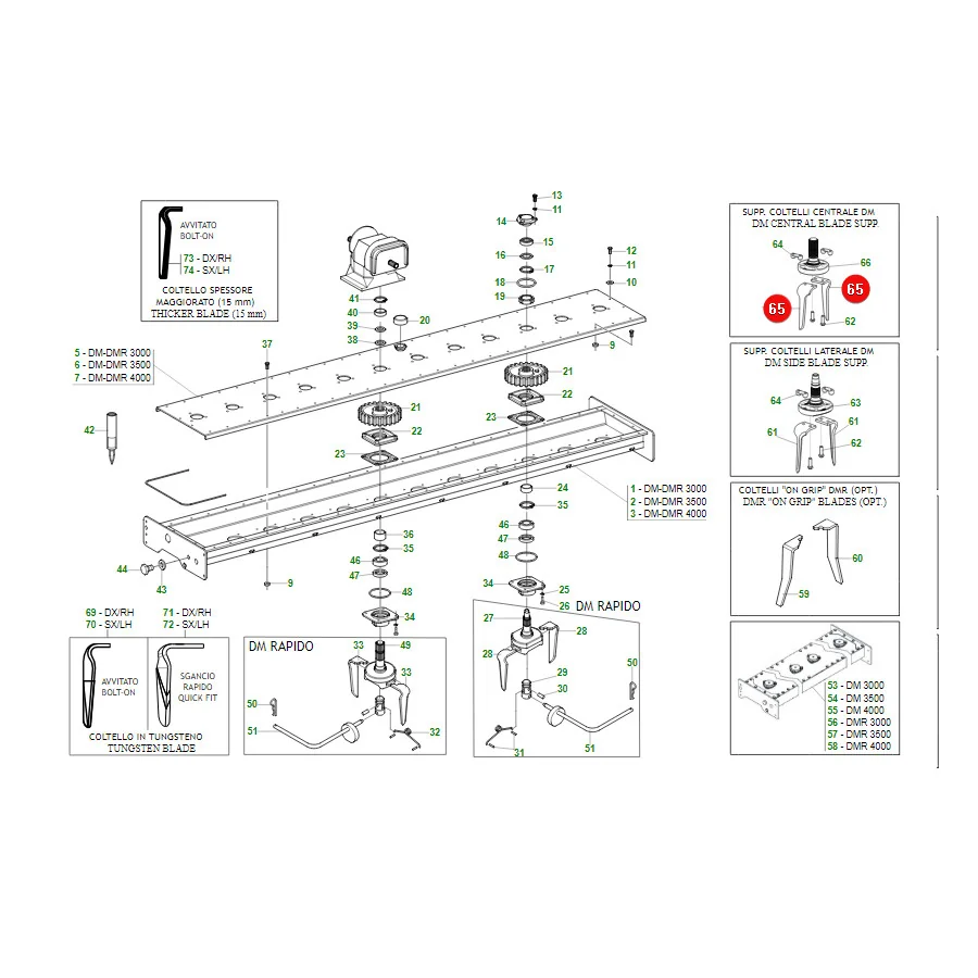 Maschio Gaspardo - M36100211R - Linker Zahn