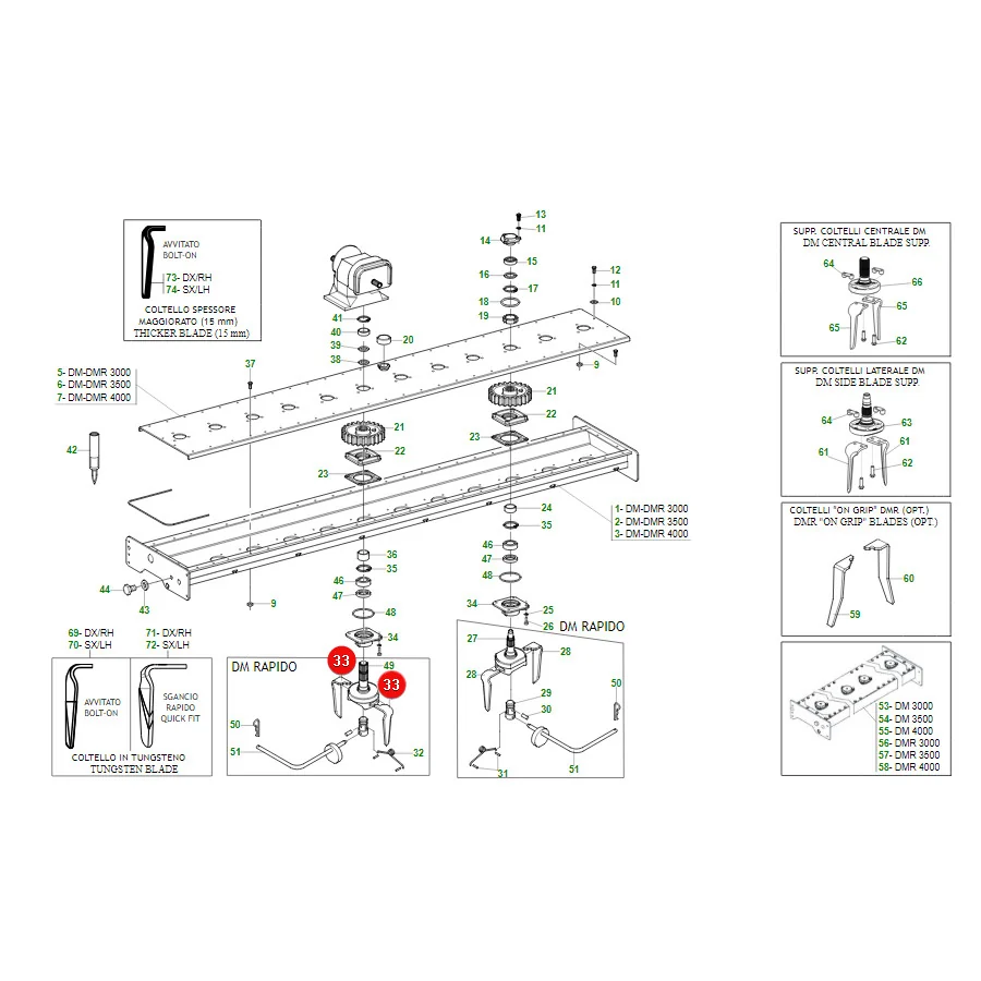Maschio Gaspardo - M36100367R - linker Zahn