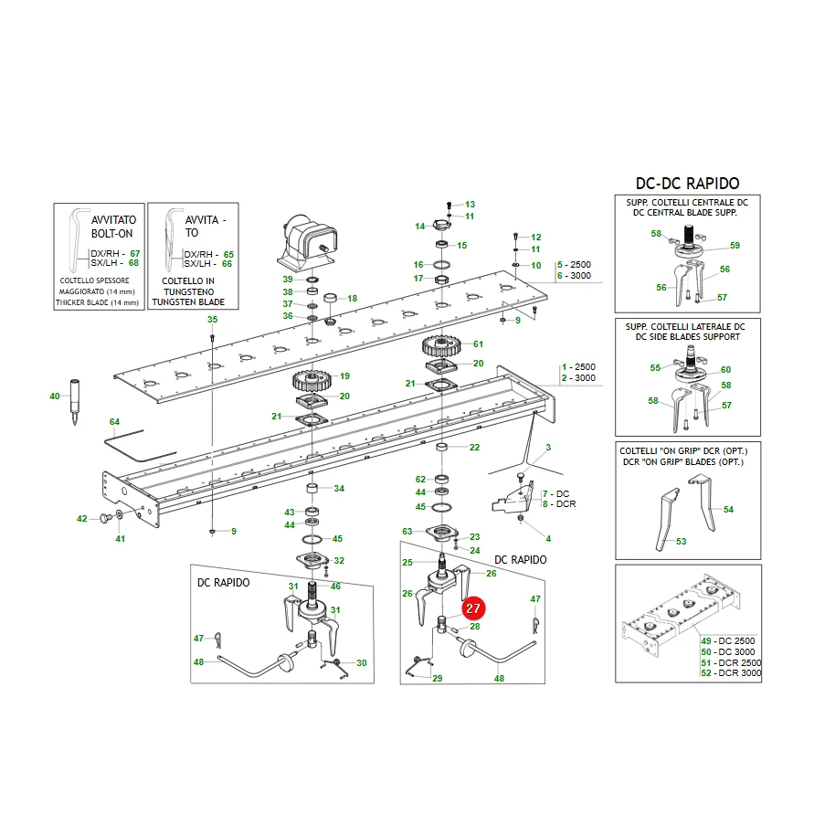 Maschio Gaspardo - M36100394R - stift