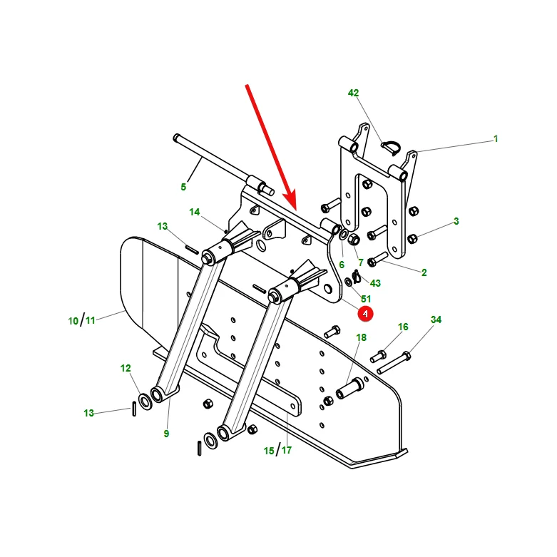 Maschio Gaspardo - R17614321R - Seitenschutzgriff