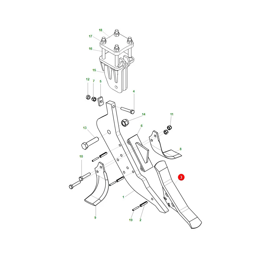 Maschio Gaspardo - R17623000R - Attila-Grubbermeißel