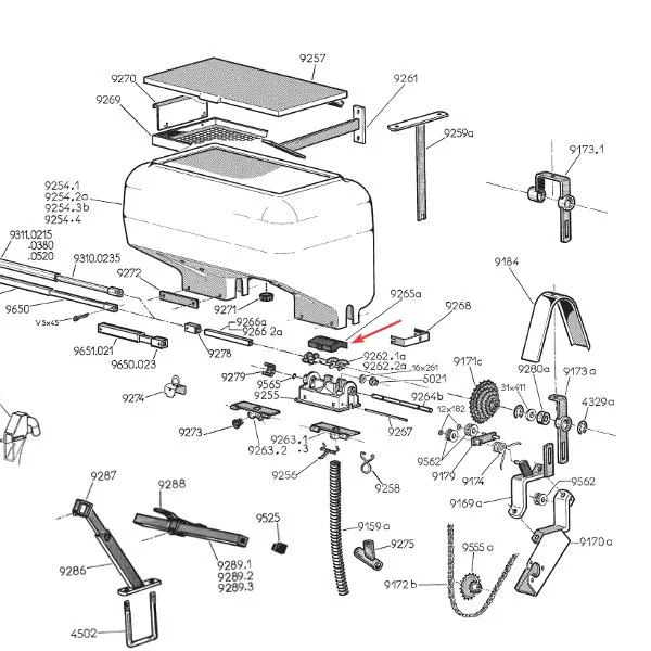 Monosem - MN10200180 - Düngerdosierabdeckung 9265A