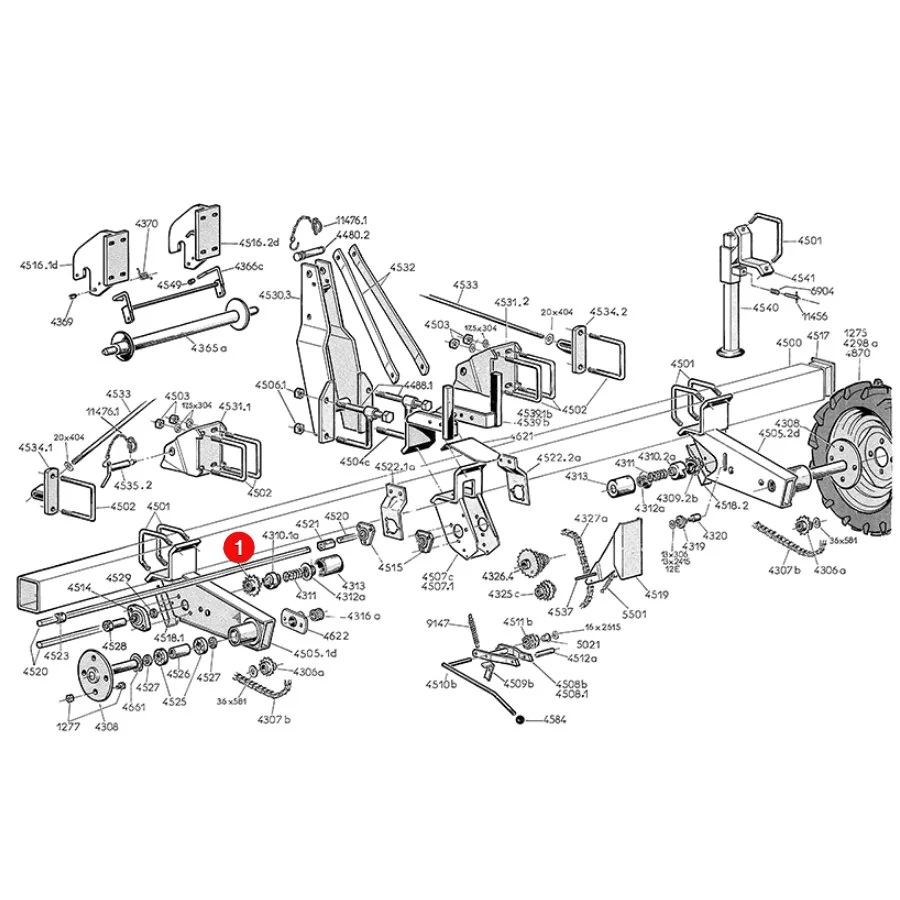 Monosem - MN20006150 - Linkes Zahnrad der Klauenkupplung