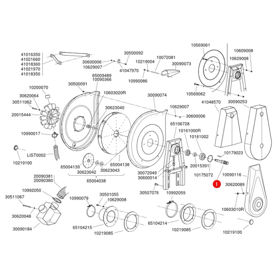 Monosem - MN20015402 - Obere Welle der GD-Turbine