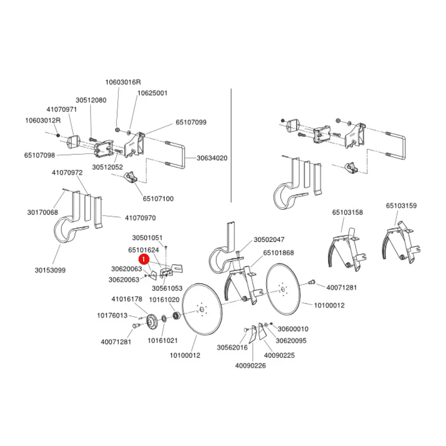 Monosem - MN40090258 - Radabstreifer des Düngerstreuers