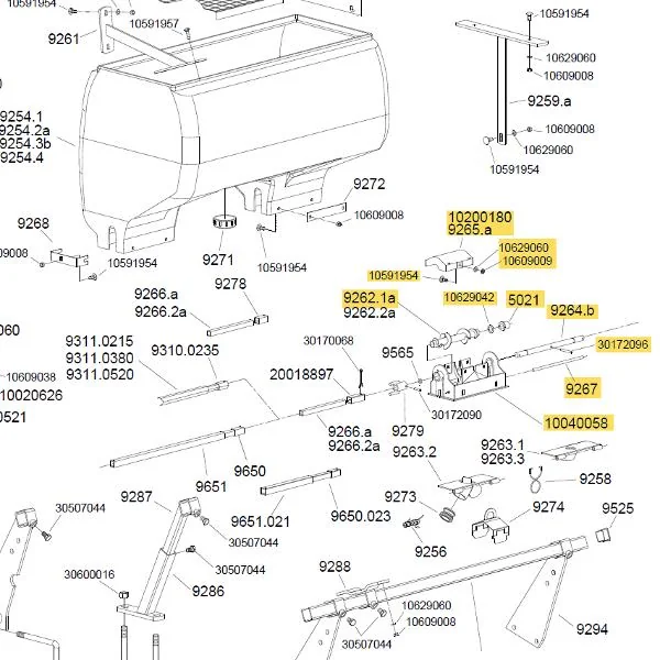 Monosem - MN65014015 - Düngerdosiereinheit-Baugruppe 65014006