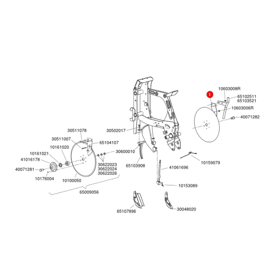 Monosem - MN65104108 - Rechter Schaber