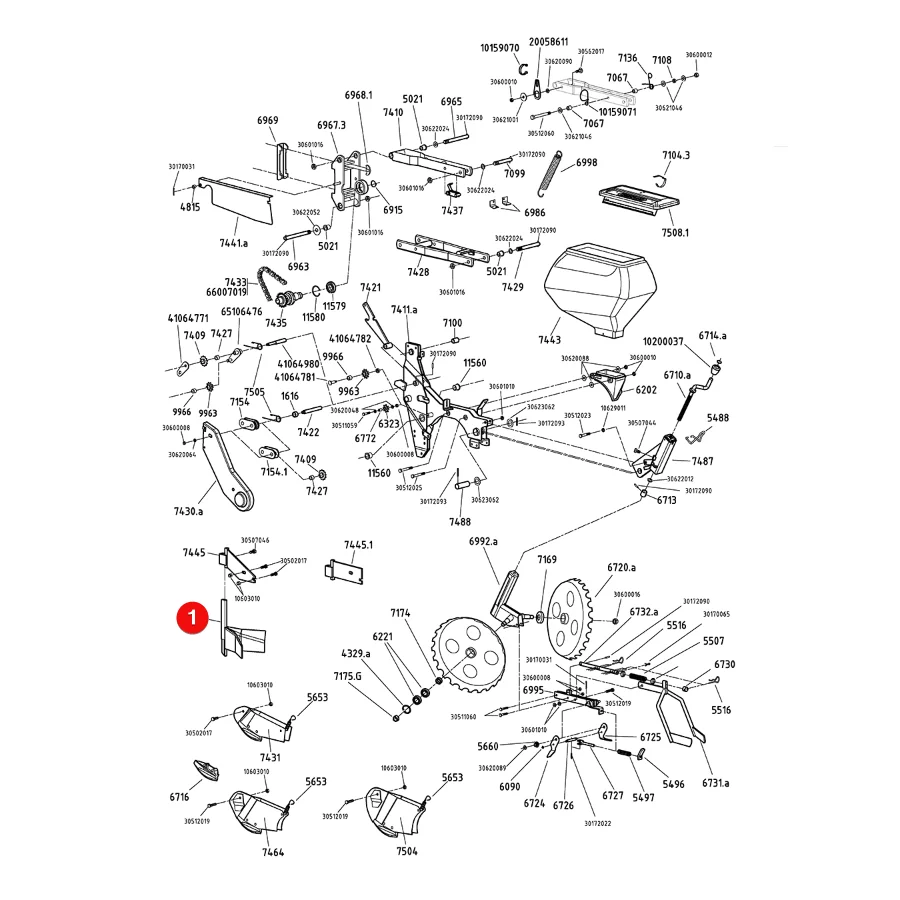 Monosem - MN66001542 - Mais-Erdklumpenschaber