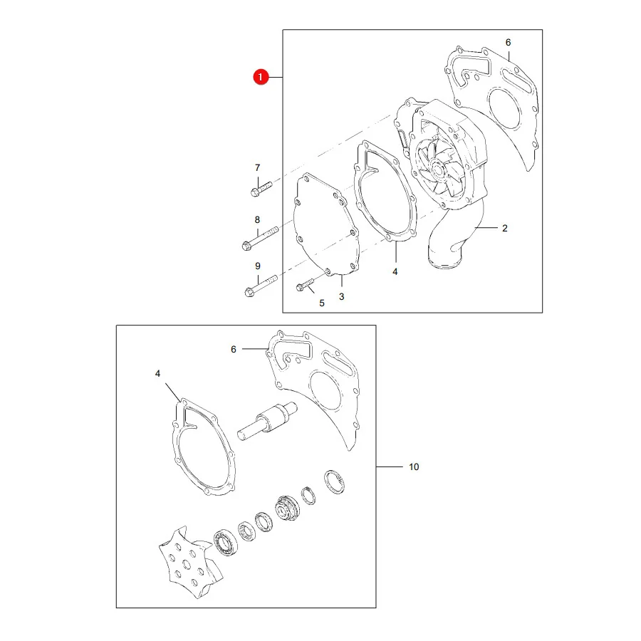OMP - OMP159.560 - Massey Ferguson Wasserpumpe