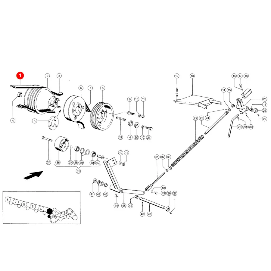 Optibelt - 1001801 - Dreschwerksantrieb-Keilriemen Claas