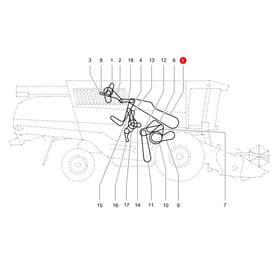 Optibelt - D41978800AB - Keilriemen Massey Ferguson 1001683