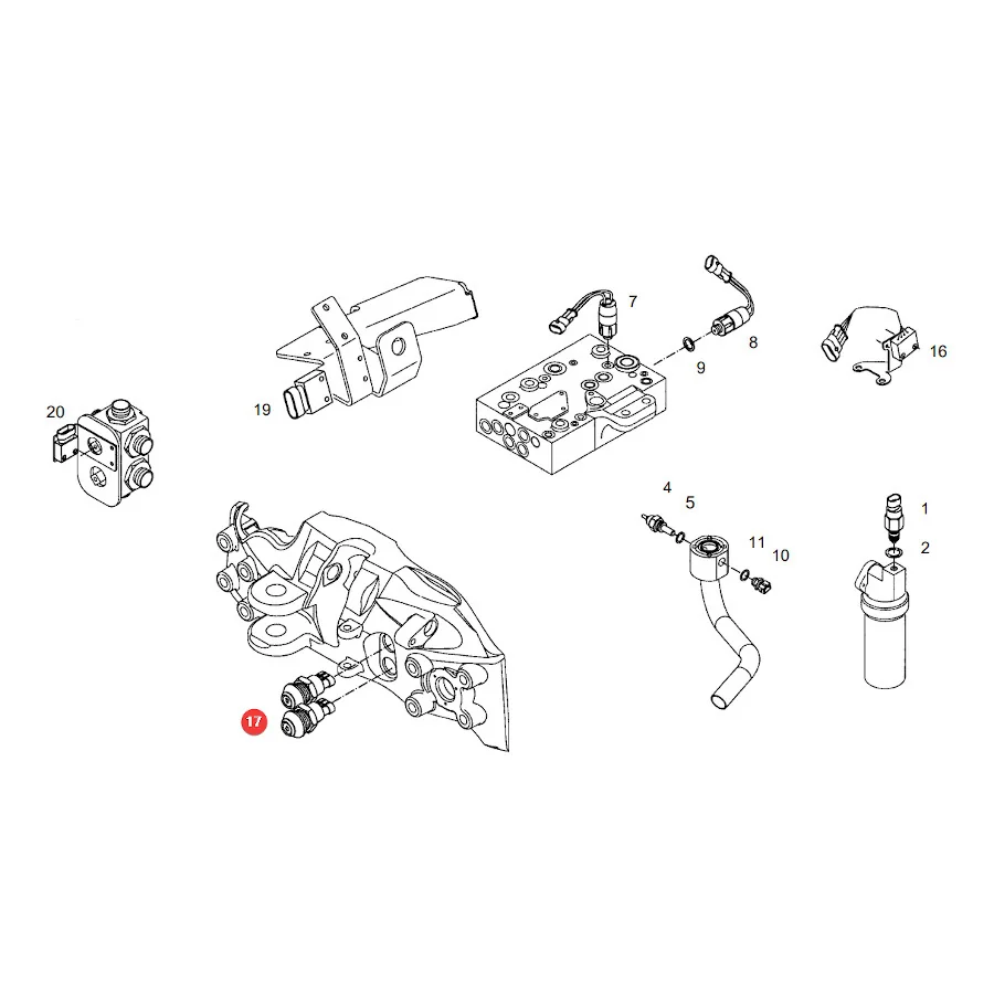 Pneutron - 50760074 - Senkschalter Fendt