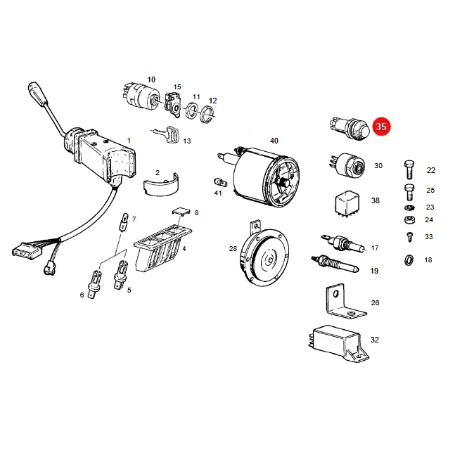 Pneutron - 50770490181 - Positionslichtschalter Fendt