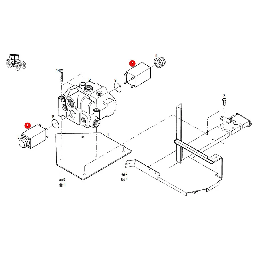 Rexroth - 1527010433-Z - Fendt EHR-Magnetventil (1 Stück)