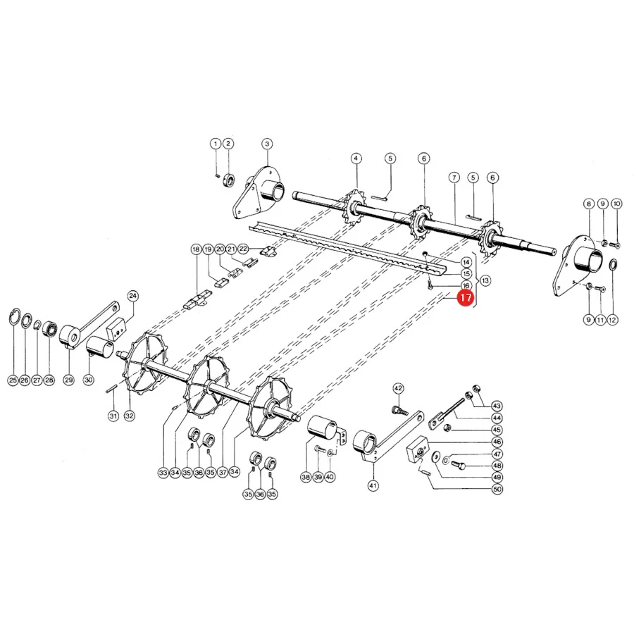 Rollon - 603505.40 - Schrägzuführkette Claas