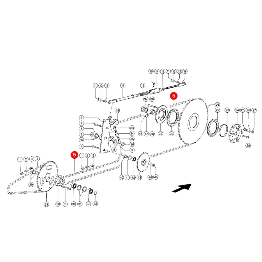 Rollon - 626783.41 - Claas Haspelantriebskette