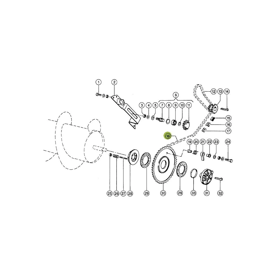 Rollon - 650174.41 - Einzugstrommelkette 12A-1 Claas
