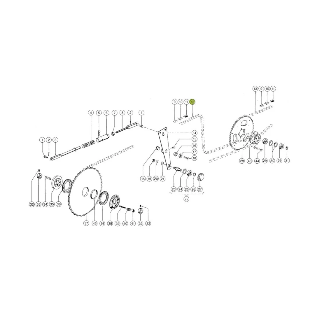 Rollon - 650193.41 - Claas Antriebskette für Feldhäcksler