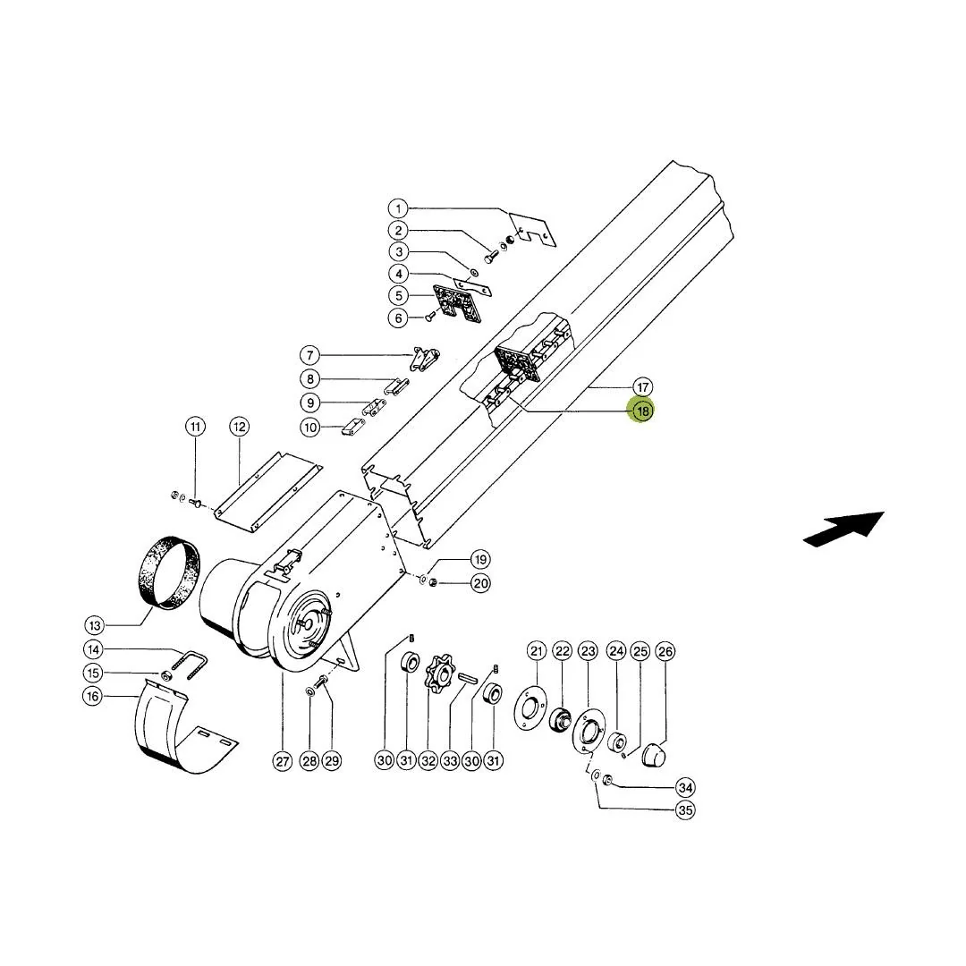 Rollon - 678448.02 - Ährenförderkette 38.4-R Claas