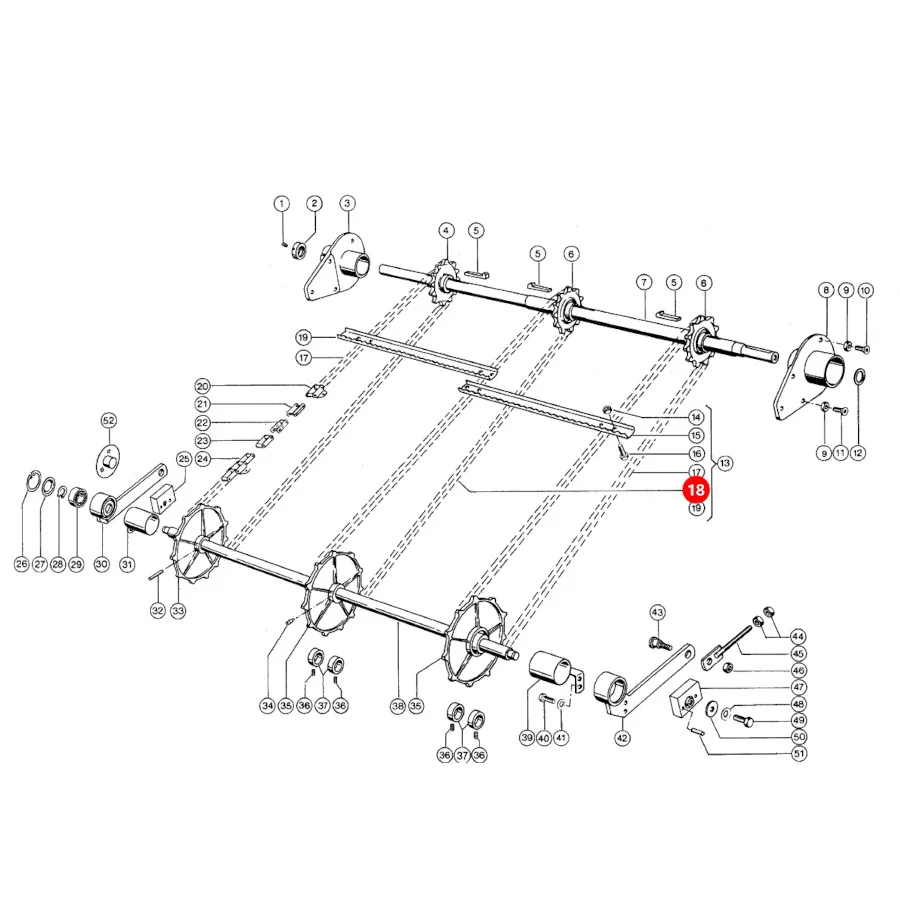 Rollon - 680113.41 - Schrägzuführkette Claas
