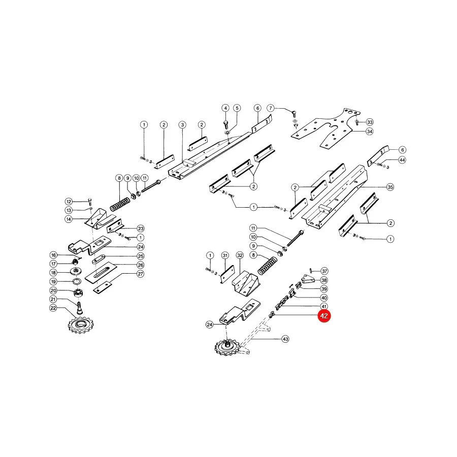Rollon - CA2801-POLSPINKA.41 - Kettenhalbglied Claas 523335.2