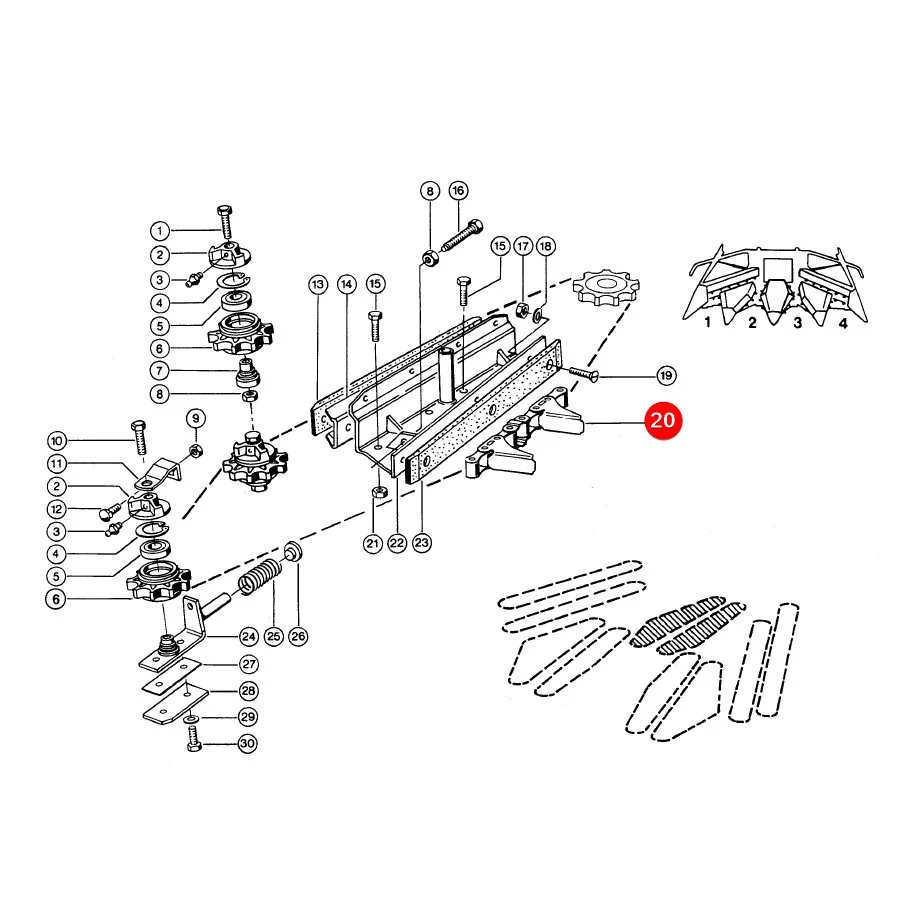 Rollon - S55R1C30E2J2A.40 - Maiskette Claas 0009099800