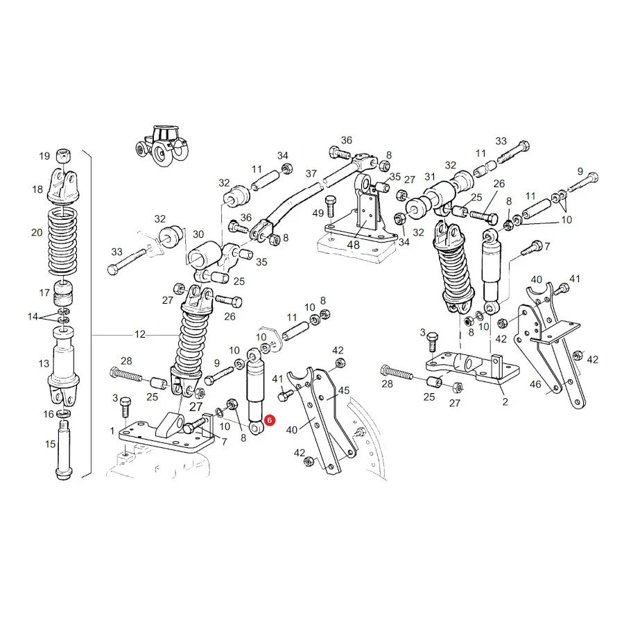 Sachs - 000217 - Fendt-Kabinenfederungsstoßdämpfer