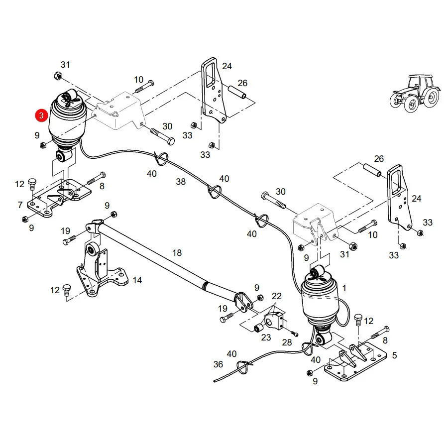 Sachs - 314041 - Fendt-Kabinenstoßdämpfer