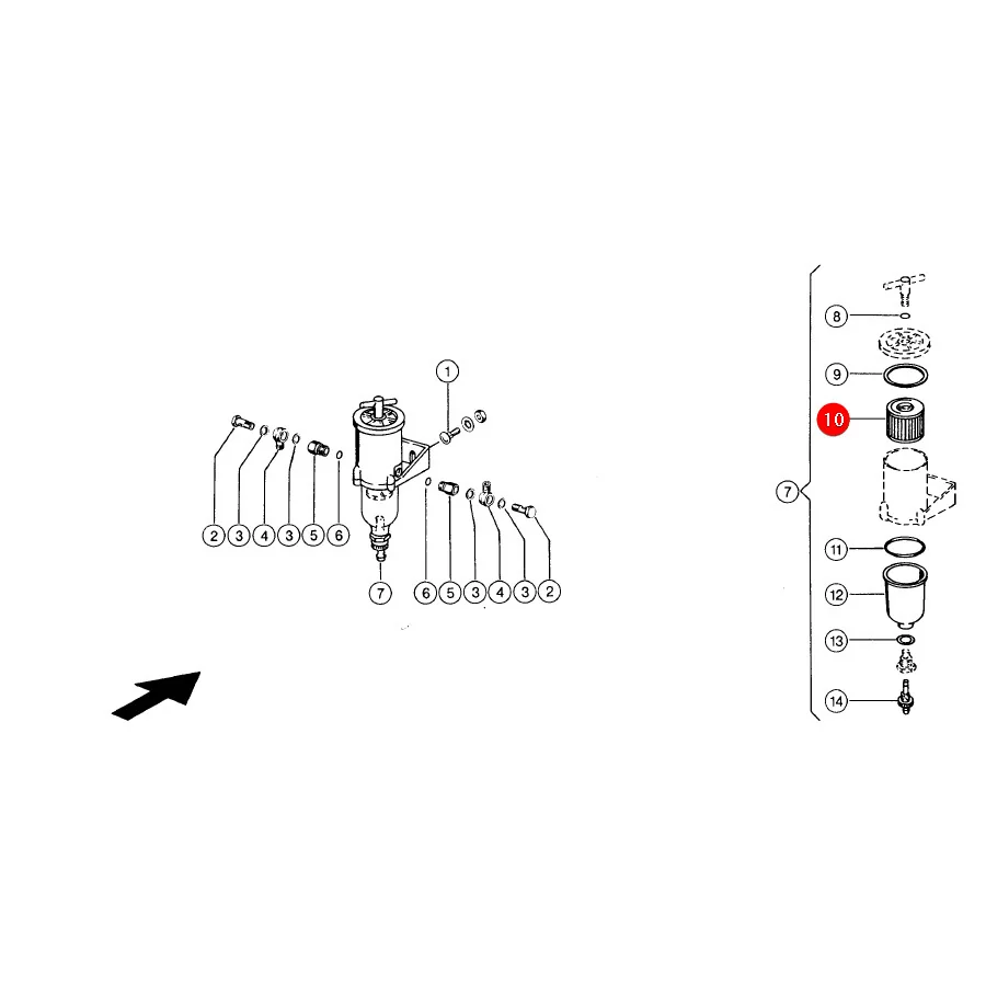 SF-Filter - SK3053 - Kraftstofffilter
