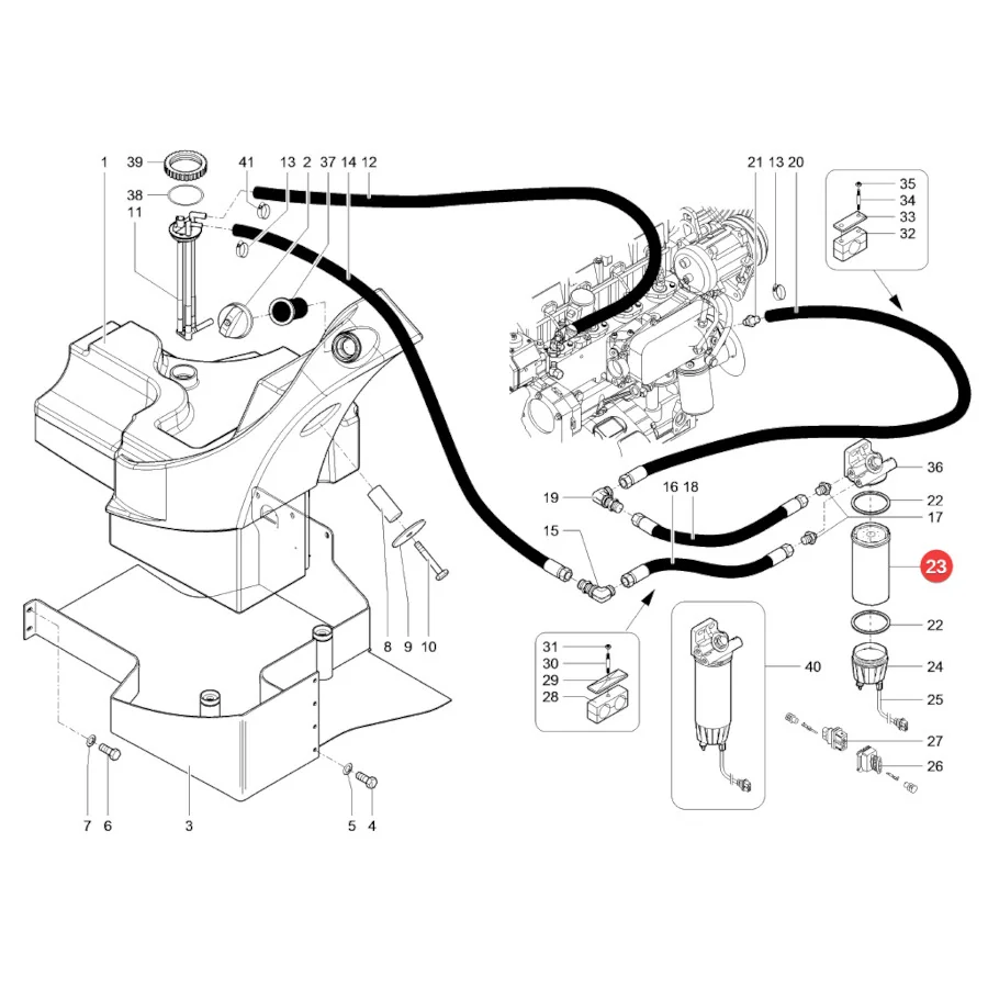 SF-Filter - SK3281 - Kraftstofffilter