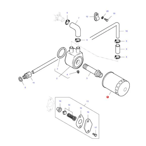 SF-Filter - SP4111 - Motorölfilter Massey Ferguson V836479591