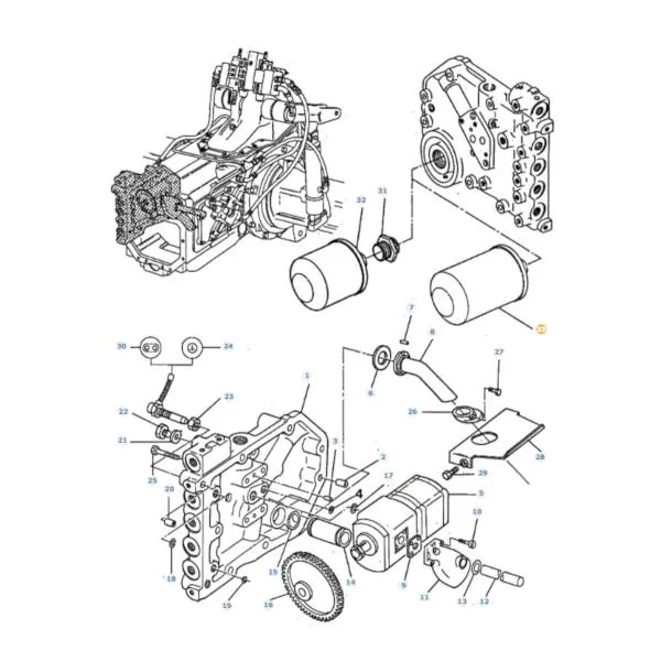 Sparex - S.109669 - Hydraulikölfiltereinsatz Massey Ferguson 109669