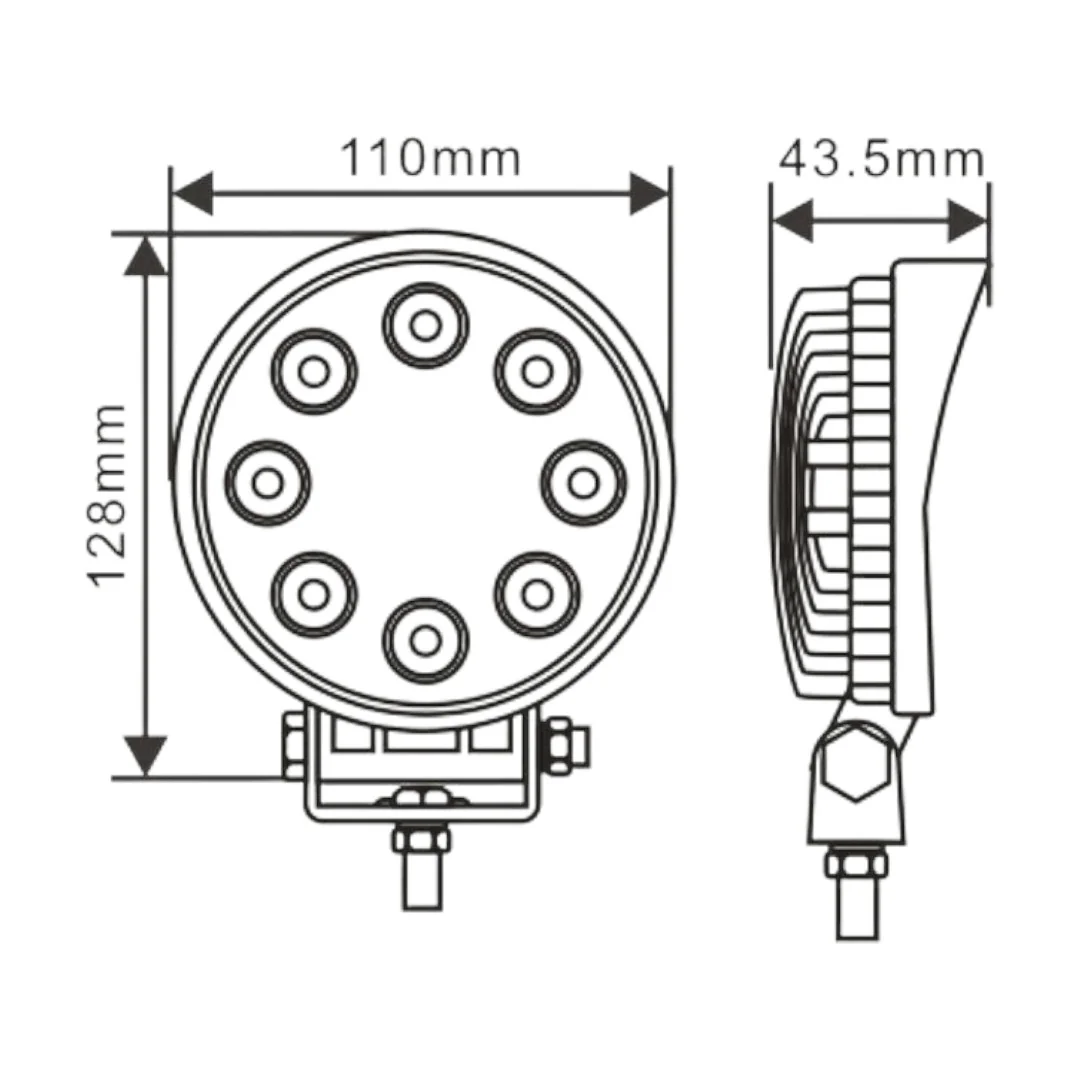 Sparex - S.112524 - LED-Arbeitsleuchte 1840lm 10-30V