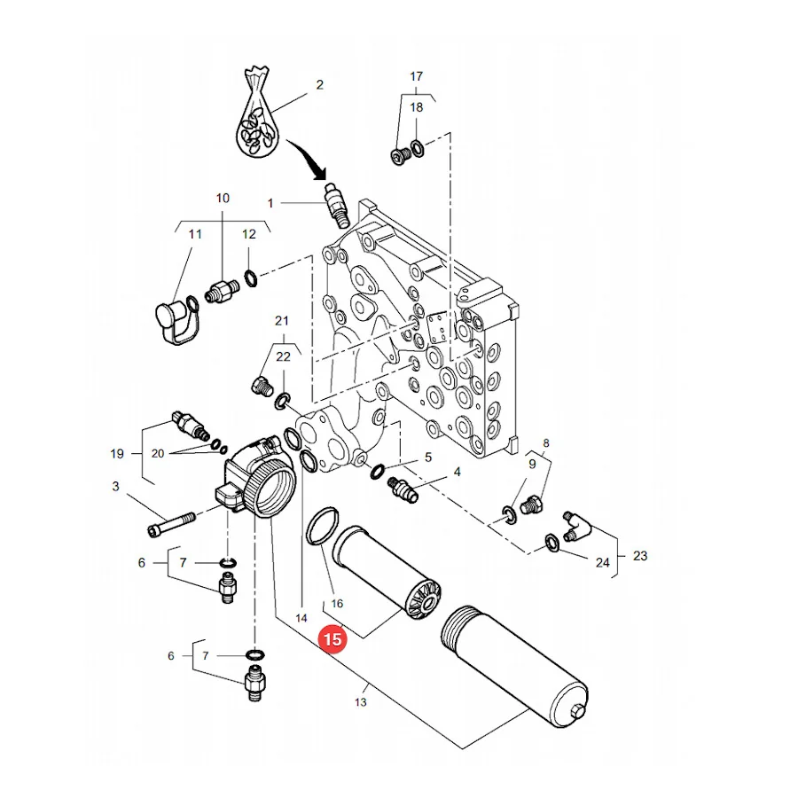 Sparex - S.118347 - Hydraulikfilter S.118347